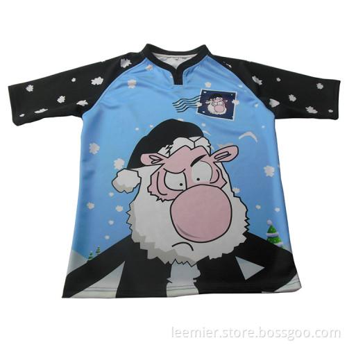 Wholesale Custom Sublimation 100% Polyester Rugby Jersey